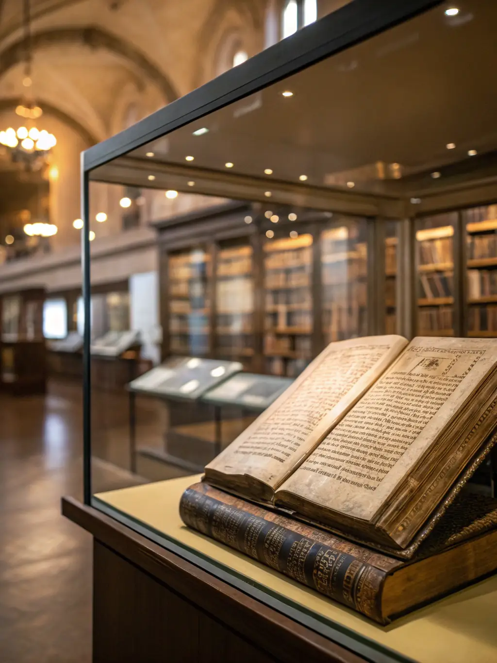 A display of historical documents and artifacts in a local museum, highlighting the importance of preserving and showcasing the region's history.